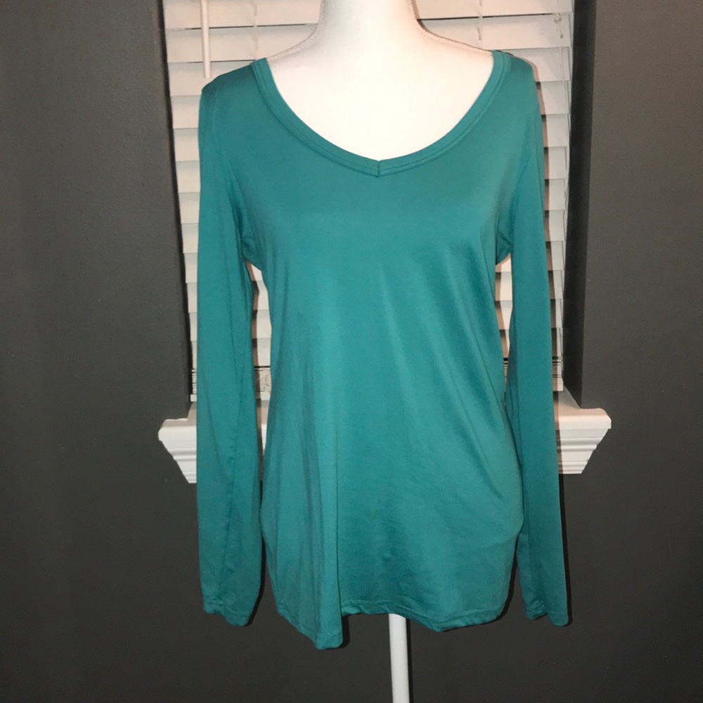 blue v neck